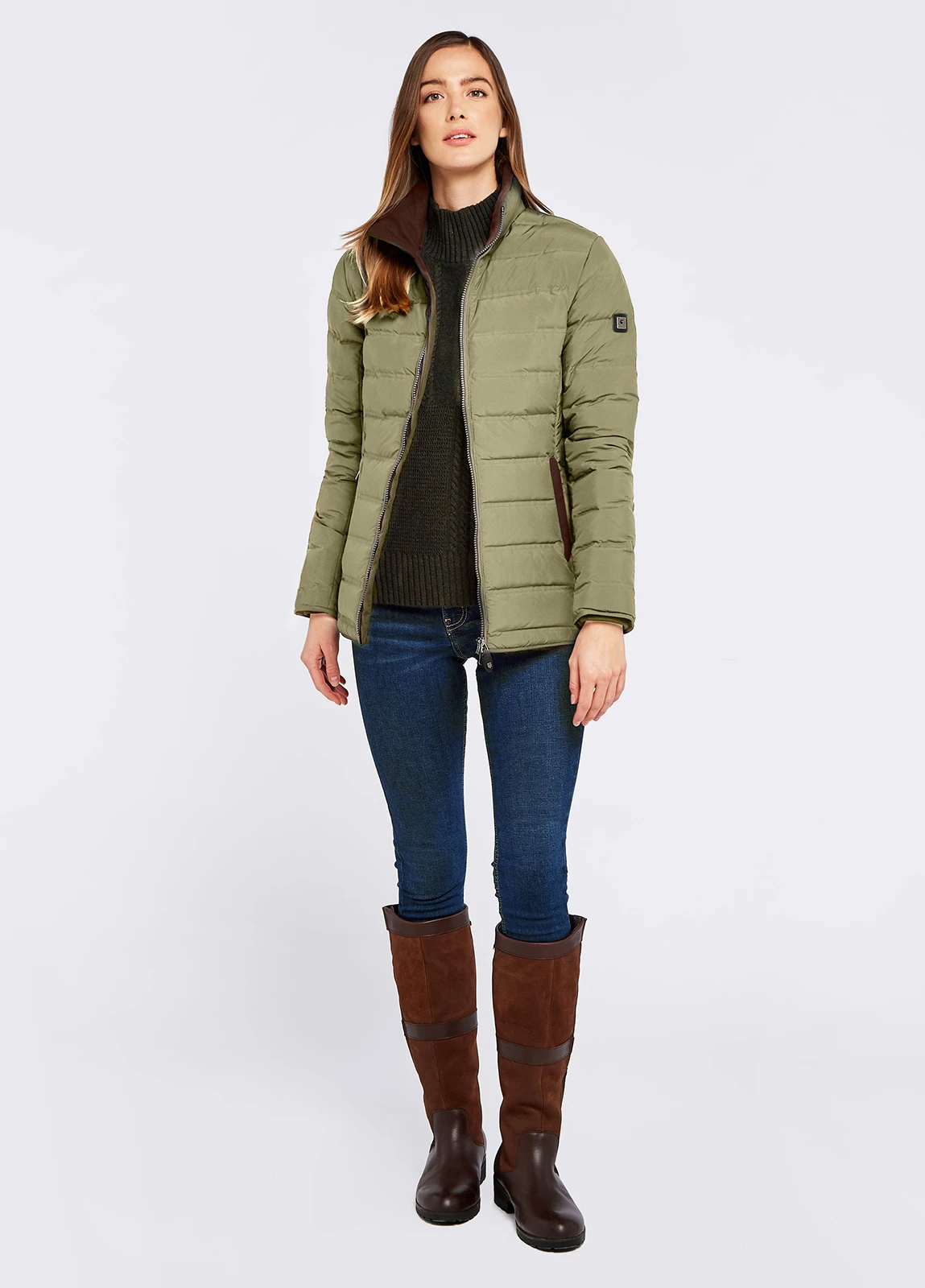 Dubarry Ballinroe Down Jacket - Dusky Green 5 Dubarry Ballinroe Down Jacket - Dusky Green - Image 3