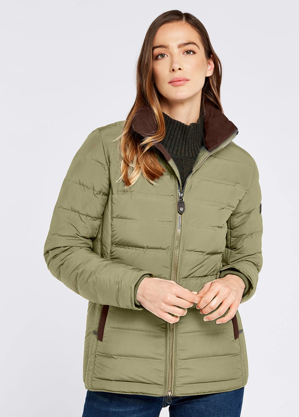 Dubarry Ballinroe Down Jacket - Dusky Green 3 Dubarry Ballinroe Down Jacket - Dusky Green