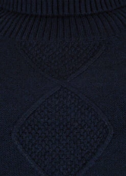 Dubarry Belleek Chunky Roll Neck Sweater - Navy -Dubarry Sales 406803 2