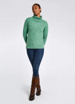 Dubarry Belleek Chunky Roll Neck Sweater - Crab Apple -Dubarry Sales 406837 3
