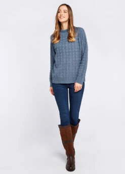 Dubarry Tallanstown Knitted Sweater - Slate Blue -Dubarry Sales 406908 2