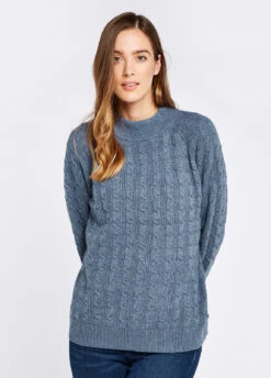 Dubarry Tallanstown Knitted Sweater - Slate Blue
