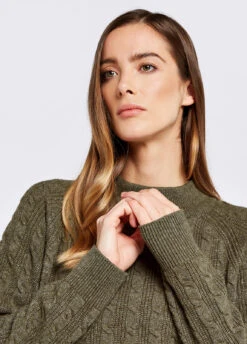 Dubarry Tallanstown Knitted Sweater - Dusky Green -Dubarry Sales 406949 4