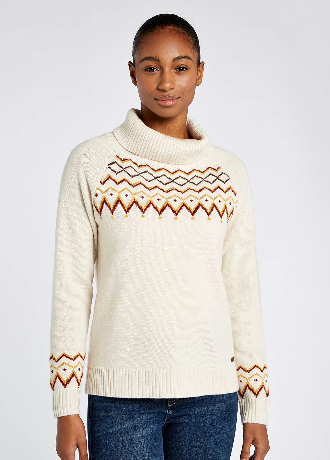 Dubarry Riverstown Fair Isle Sweater - Chalk 3 Dubarry Riverstown Fair Isle Sweater - Chalk