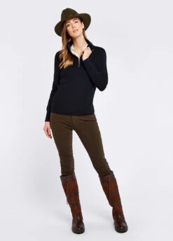 Dubarry Newtown Zip Neck Sweater - Navy -Dubarry Sales 407203 2