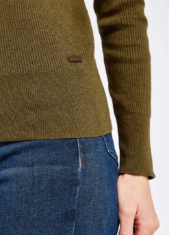 Dubarry Newtown Zip Neck Sweater - Dusky Green -Dubarry Sales 407249 5