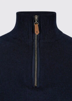 Dubarry Feeney Zip Neck Sweater - Navy -Dubarry Sales 408503 2