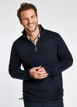Dubarry Feeney Zip Neck Sweater - Navy