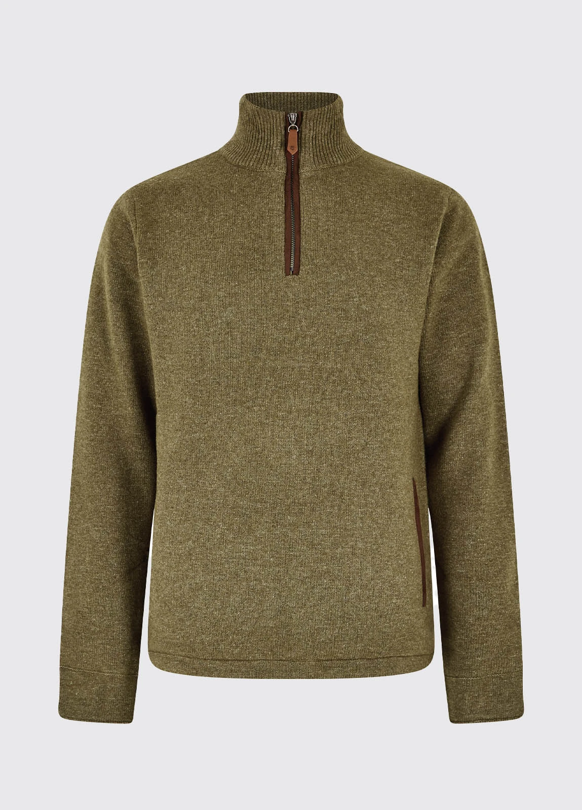 Dubarry Feeney Zip Neck Sweater - Dusky Green 7 Dubarry Feeney Zip Neck Sweater - Dusky Green - Image 5