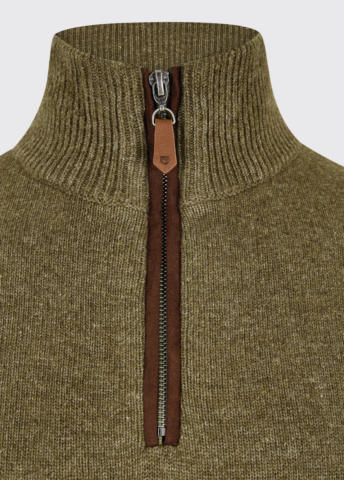 Dubarry Feeney Zip Neck Sweater - Dusky Green 6 Dubarry Feeney Zip Neck Sweater - Dusky Green - Image 4