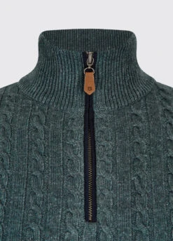 Dubarry Cronin Zip Neck Sweater - Dark Pebble -Dubarry Sales 408614 2