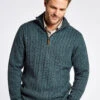 Dubarry Cronin Zip Neck Sweater - Dark Pebble -Dubarry Sales 408614 4