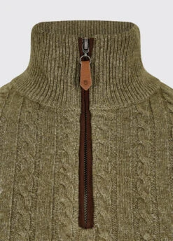 Dubarry Cronin Zip Neck Sweater - Dusky Green -Dubarry Sales 408649 2