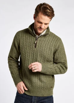 Dubarry Cronin Zip Neck Sweater - Dusky Green