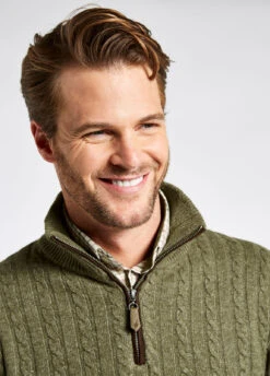 Dubarry Cronin Zip Neck Sweater - Dusky Green -Dubarry Sales 408649 5