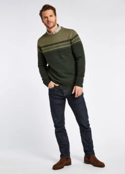 Dubarry Longley Crew Neck Sweater - Olive -Dubarry Sales 408709 3