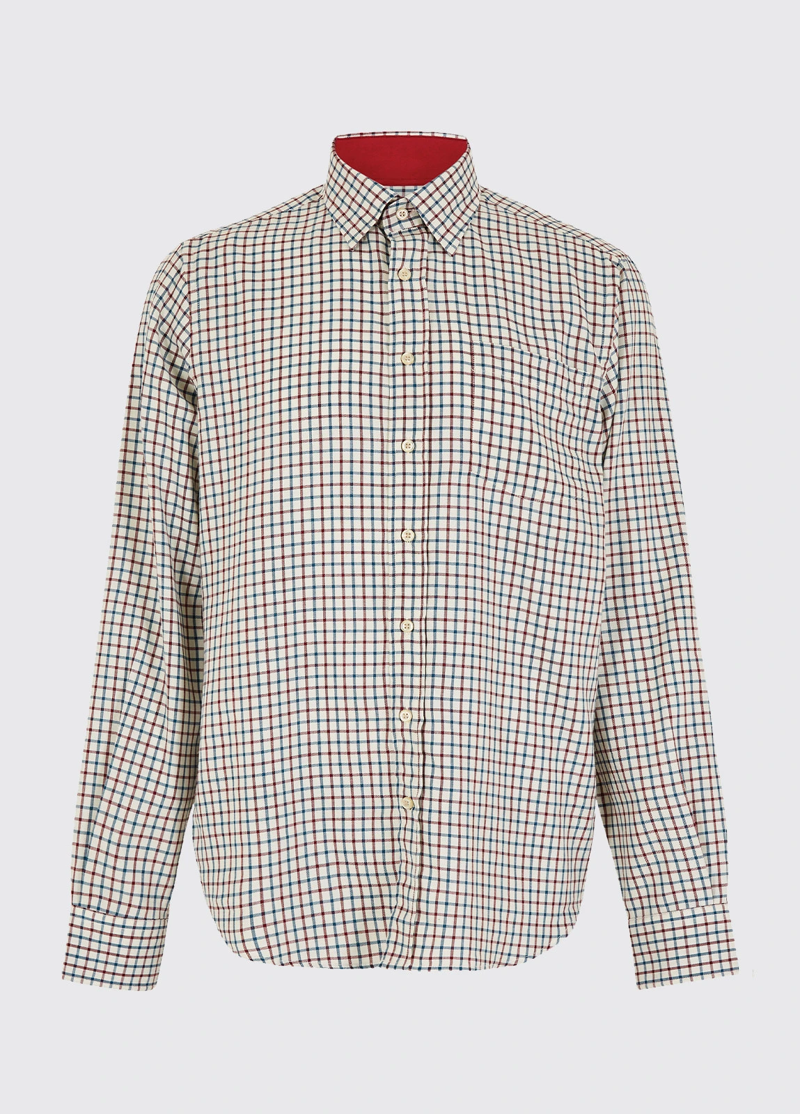 Dubarry Connell Tattersall Check Shirt - Cardinal 7 Dubarry Connell Tattersall Check Shirt - Cardinal - Image 5