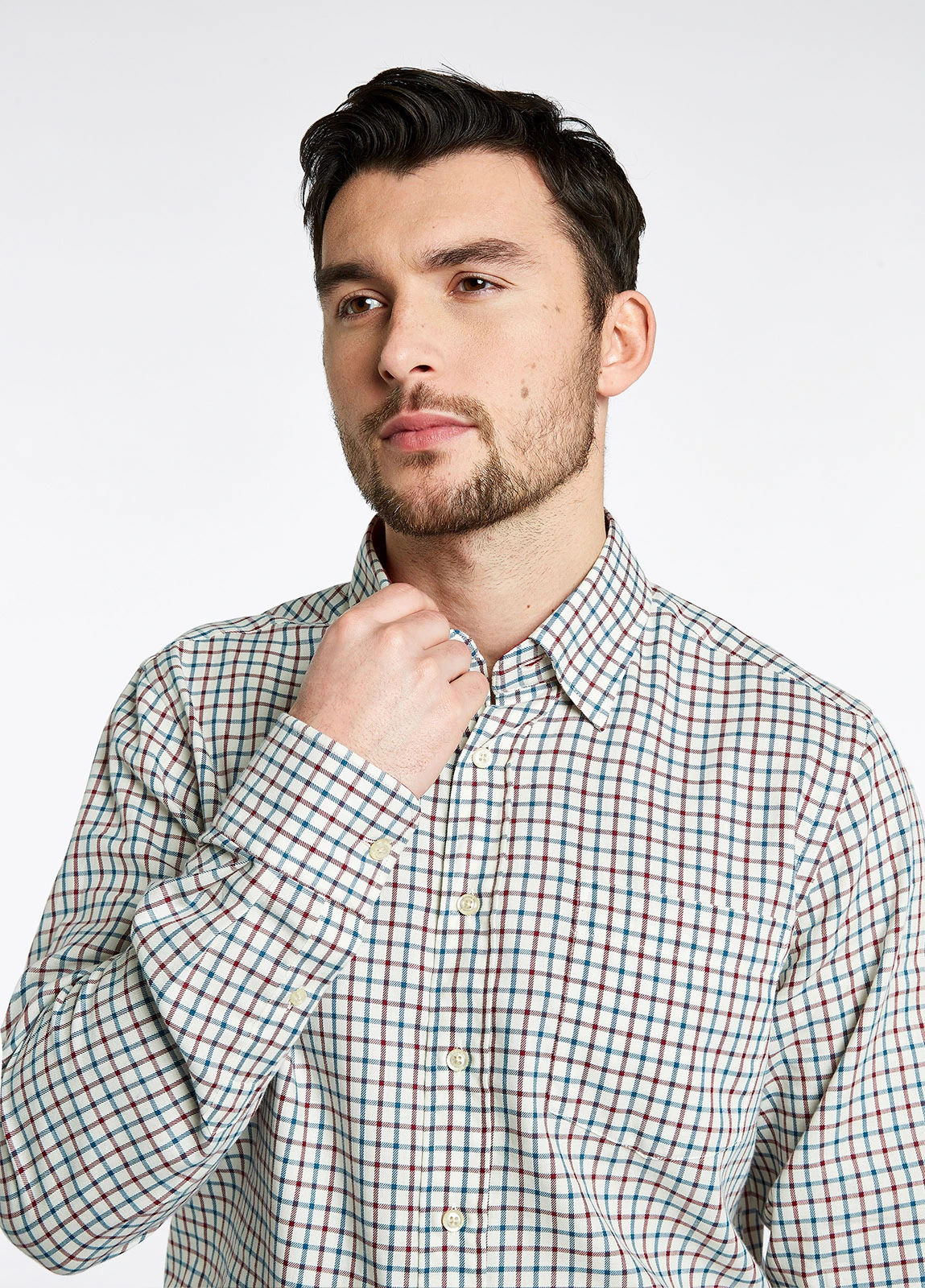 Dubarry Connell Tattersall Check Shirt - Cardinal 5 Dubarry Connell Tattersall Check Shirt - Cardinal - Image 3