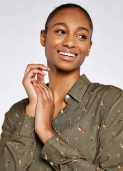 Dubarry Orchard Shirt - Dusky Green -Dubarry Sales 409449 4