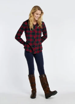 Dubarry Japonica Check Shirt - Navy -Dubarry Sales 409603 2