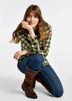 Dubarry Japonica Check Shirt - Olive 10 Dubarry Japonica Check Shirt - Olive -Dubarry Sales 409609 5