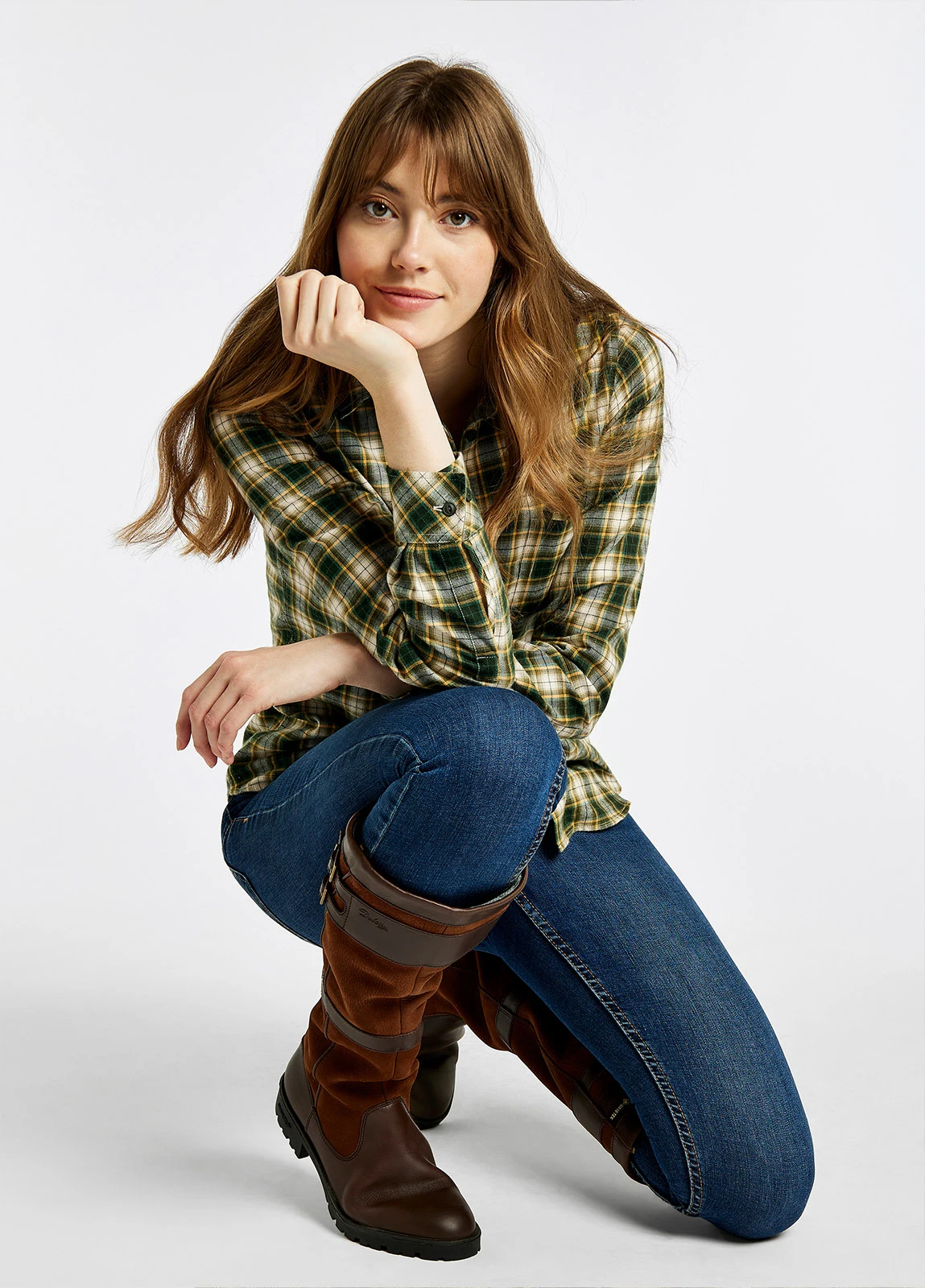 Dubarry Japonica Check Shirt - Olive 6 Dubarry Japonica Check Shirt - Olive - Image 4