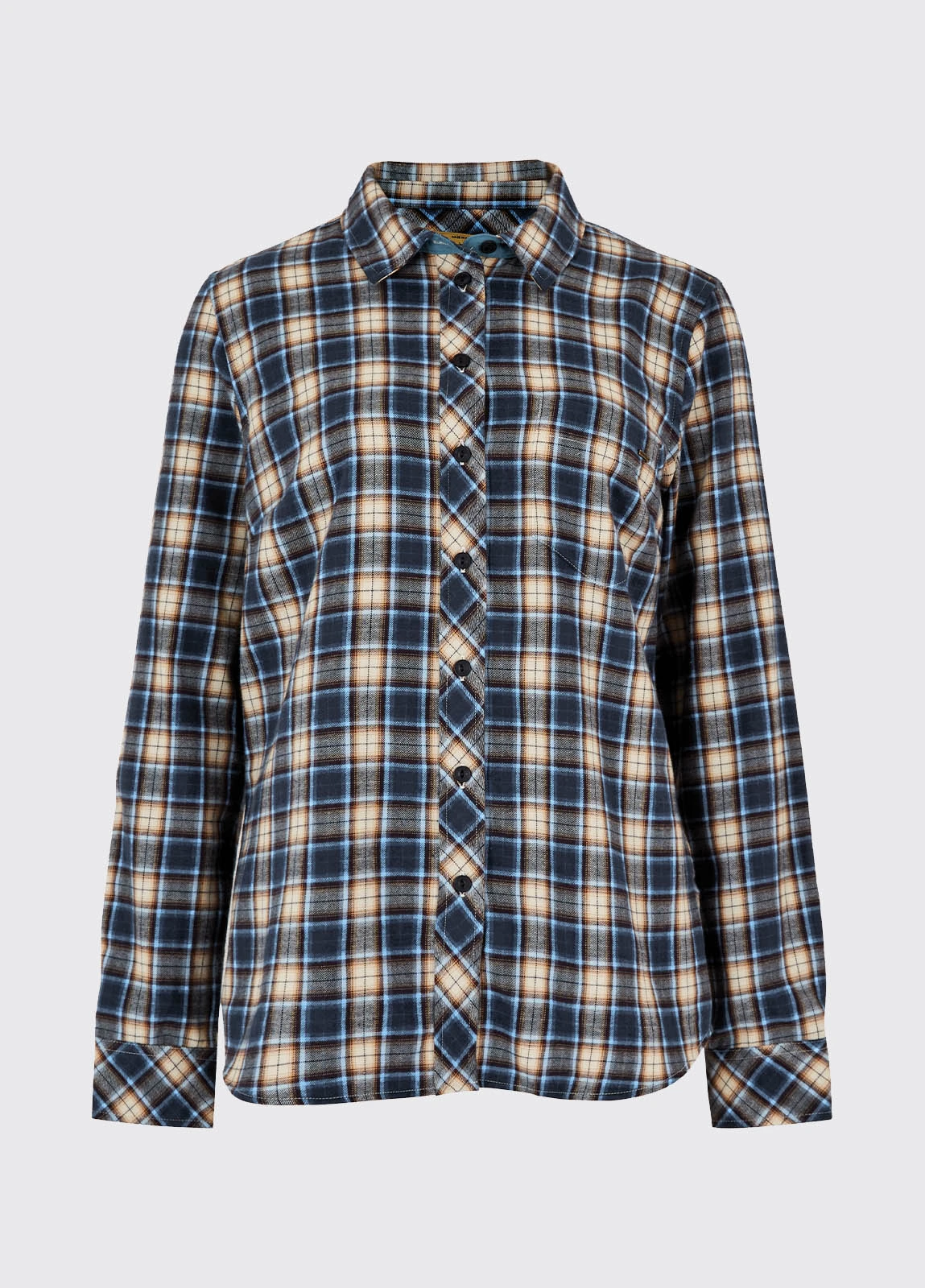 Dubarry Japonica Check Shirt - Peacock Blue 7 Dubarry Japonica Check Shirt - Peacock Blue - Image 5