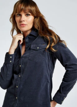 Dubarry Angelica Pincord Shirt - Indigo -Dubarry Sales 409724 4