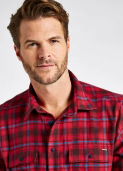 Dubarry Shelbourne Check Flannel Shirt - Cardinal -Dubarry Sales 409856 4