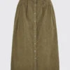 Amaryllis Pincord Boot Skirt - Dusky Green - Size EU 36