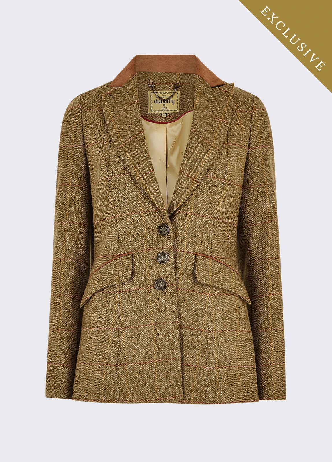 Dubarry Heather Tweed Jacket - Elm 4 Dubarry Heather Tweed Jacket - Elm - Image 2