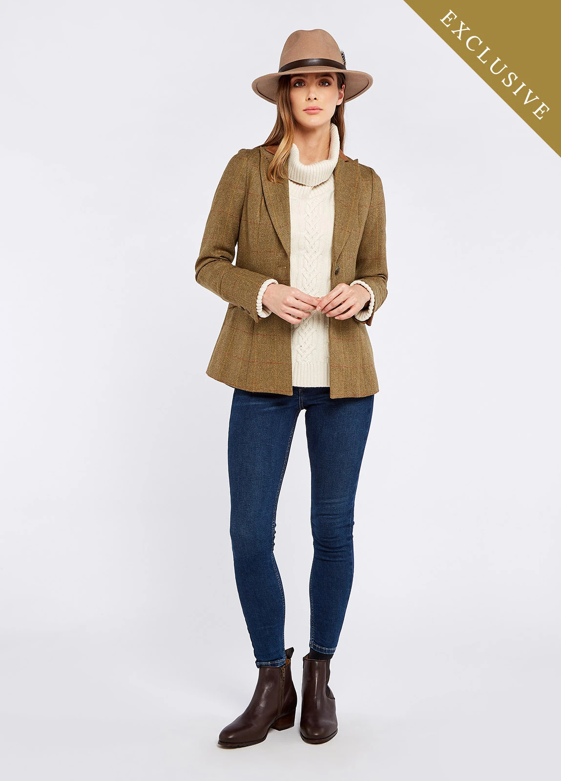 Dubarry Heather Tweed Jacket - Elm 5 Dubarry Heather Tweed Jacket - Elm - Image 3