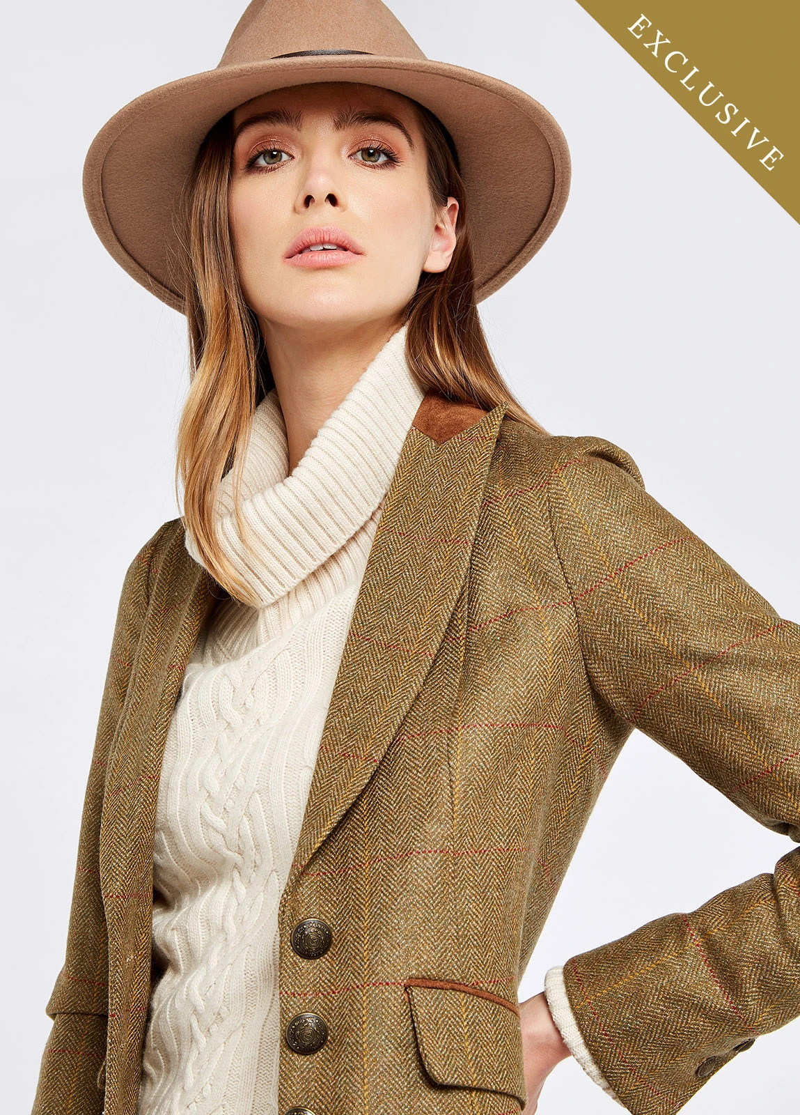Dubarry Heather Tweed Jacket - Elm 6 Dubarry Heather Tweed Jacket - Elm - Image 4
