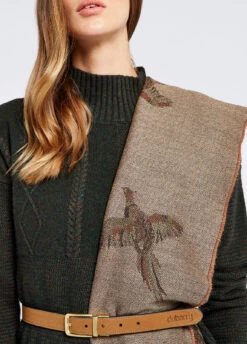 Dubarry Birchdale Wool Stole - Taupe