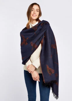 Dubarry Birchdale Wool Stole - Midnight