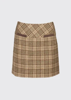Dubarry Clover Tweed Mini Skirt - Pebble