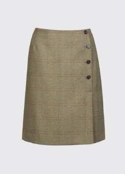 Dubarry Marjoram Slim Tweed Skirt - Acorn