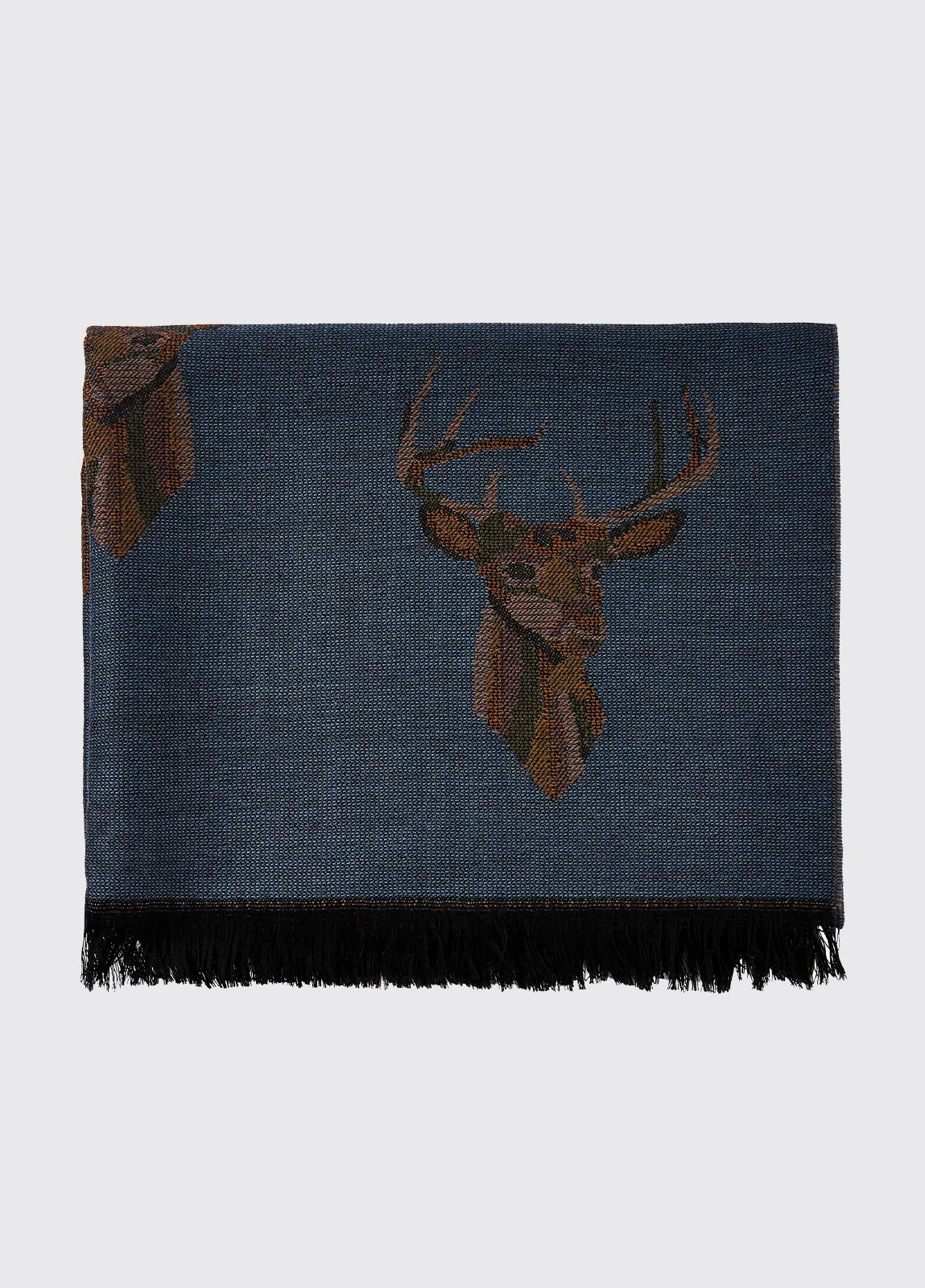 Dubarry Heatherbell Stole - Indigo 4 Dubarry Heatherbell Stole - Indigo - Image 2