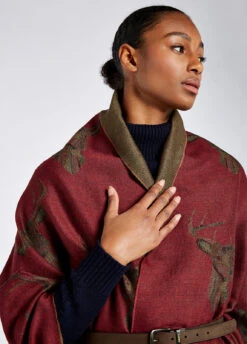 Dubarry Heatherbell Stole - Cardinal -Dubarry Sales 419756 4