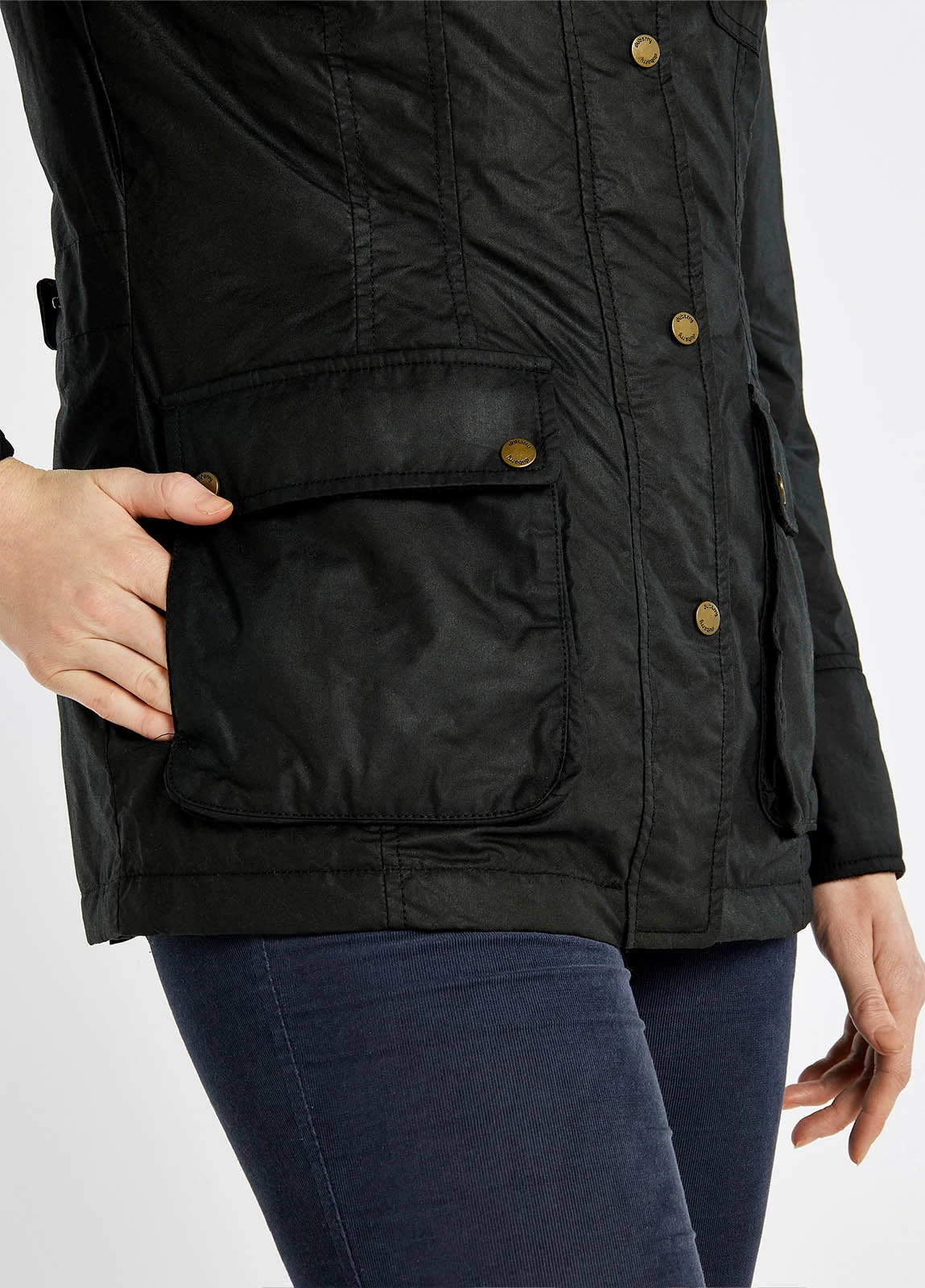 Dubarry Munsboro Wax Jacket - Black 5 Dubarry Munsboro Wax Jacket - Black - Image 3