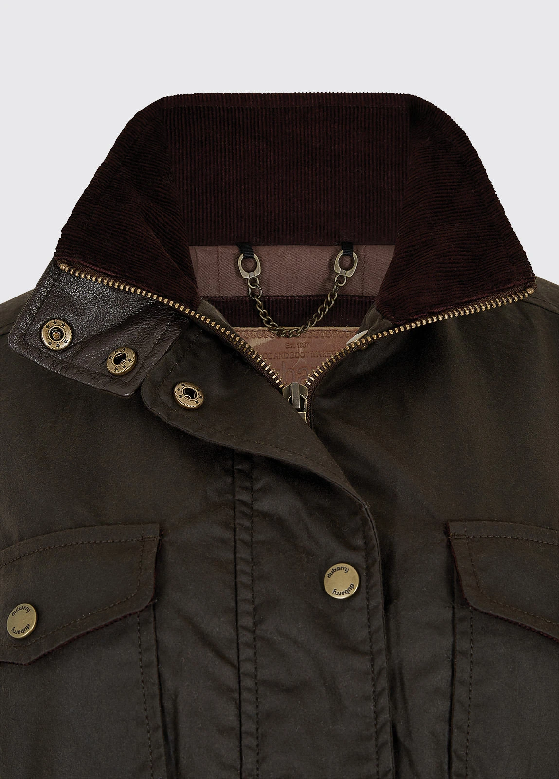 Dubarry Munsboro Wax Jacket - Verdigris 10 Dubarry Munsboro Wax Jacket - Verdigris - Image 8