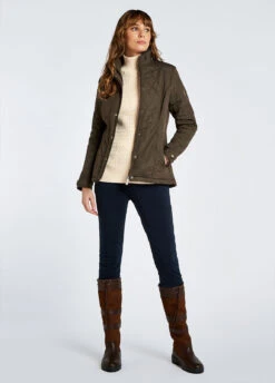 Dubarry Camlodge Quilted Jacket - Olive -Dubarry Sales 420809 3
