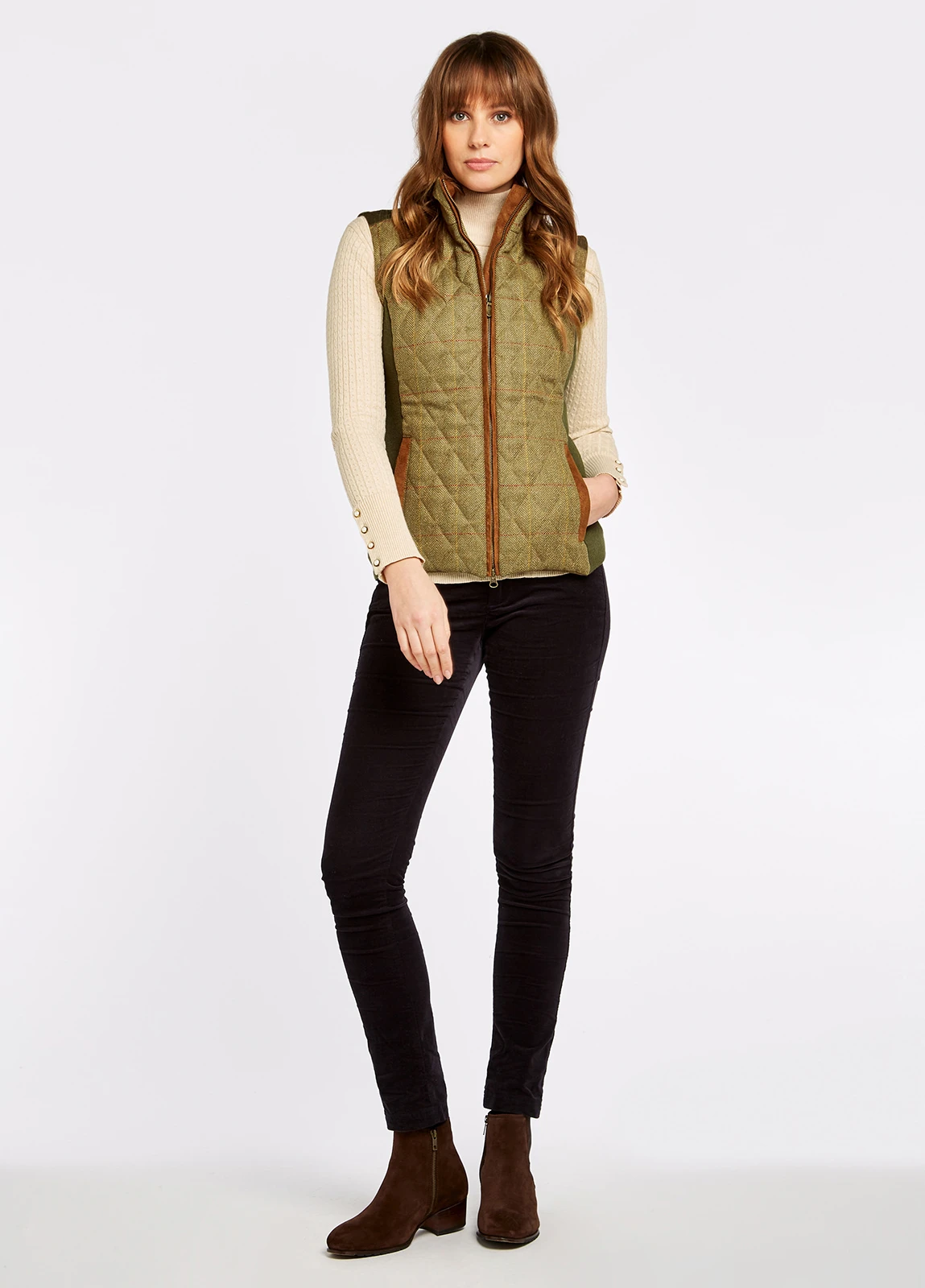 Dubarry Juniper Tweed Gilet - Elm 4 Dubarry Juniper Tweed Gilet - Elm - Image 2