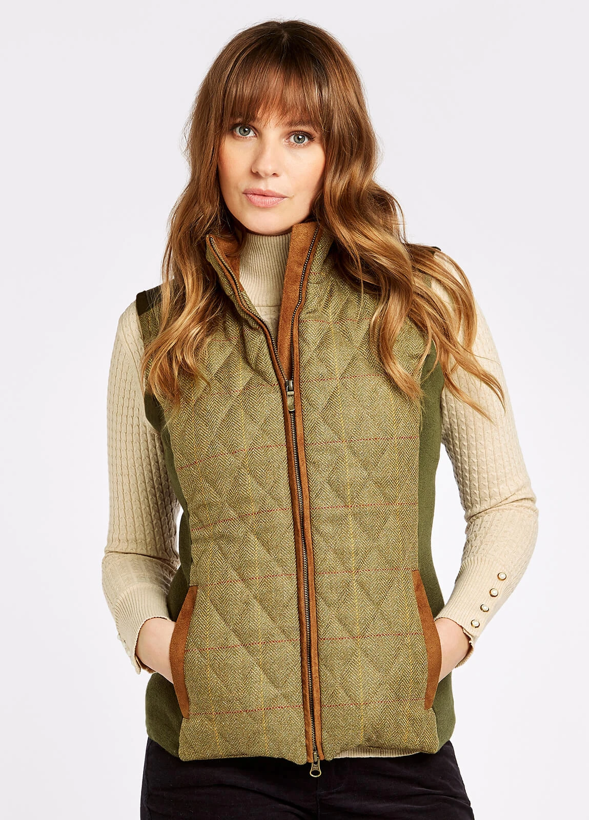 Dubarry Juniper Tweed Gilet - Elm 3 Dubarry Juniper Tweed Gilet - Elm