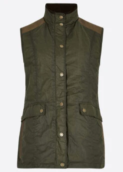 Dubarry Pembroke Wax Gilet - Pine -Dubarry Sales 421691 01