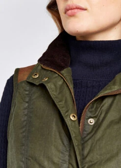 Dubarry Pembroke Wax Gilet - Pine -Dubarry Sales 421691 04