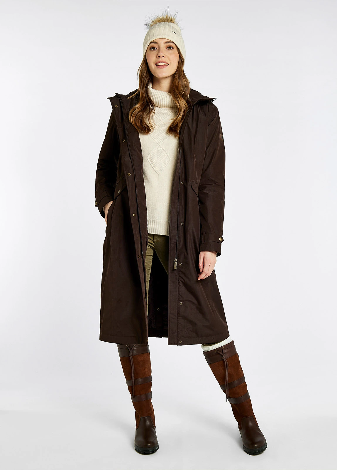 Dubarry Alderford Waterproof Coat - Mahogany 3 Dubarry Alderford Waterproof Coat - Mahogany
