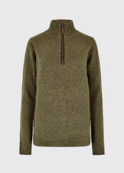 Dubarry Morrisey Zip Neck Sweater - Dusky Green -Dubarry Sales 422349 1RewS5DuLC8PLb