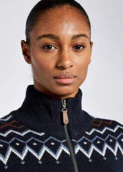 Dubarry Balbriggan Full Zip Sweater - Navy -Dubarry Sales 422403 5