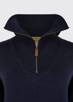 Dubarry Kilbarry Zip Neck Sweater - Navy -Dubarry Sales 422803 2